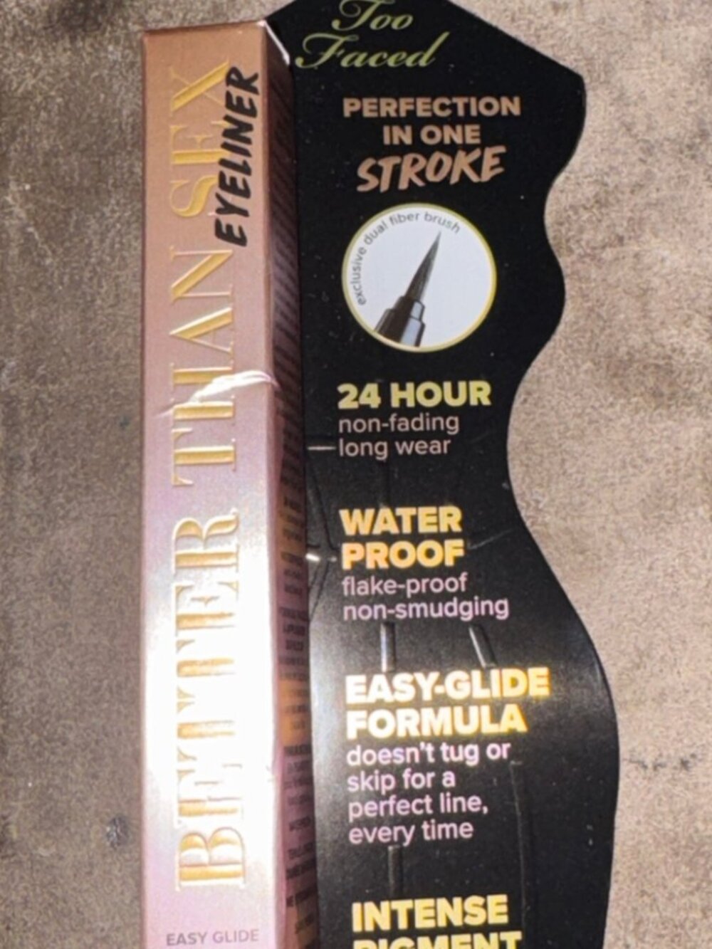 Too Faced Better Than Sex Waterproof Liquid Eyeliner Intense Black NEW